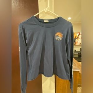 Long sleeve crop top beachy